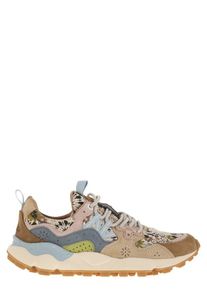 Flower Mountain Low-Top Sneaker - Yamano 3 - Sneakers In Suede And Technical Fabric - Gr. 37 (EU) - in Rosa - f&uuml;r Damen