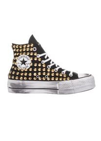 Converse Low-Top Sneaker - Platform Black, Gold - Gr. 36 (EU) - in Grau - f&uuml;r Damen