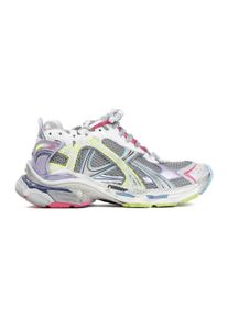 Balenciaga Low-Top Sneaker - Multi-Layered Grey Mesh Sneakers With Vibrant Acce - Gr. 37 (EU) - in Bunt - f&uuml;r Damen