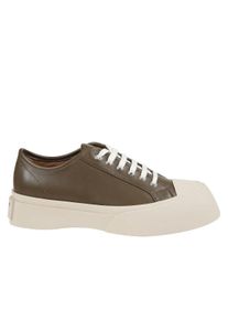 Marni Low-Top Sneaker - Round-Toe Rubber-Capped Shoes - Gr. 45 (EU) - in Gr&uuml;n - f&uuml;r Damen