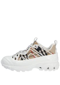 Burberry Low-Top Sneaker - Arthur Sneakers In Check White - Gr. 40,5 (EU) - in Wei&szlig; - f&uuml;r Damen