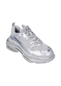 Balenciaga Low-Top Sneaker - Silver Metallic' Triple S Sneaker - Gr. 42 (EU) - in Wei&szlig; - f&uuml;r Damen