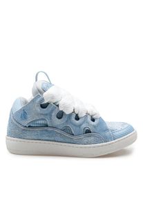 Lanvin Low-Top Sneaker - Denim Blue Curb Sneakers Calf Nappa And Mesh - Gr. 40 (EU) - in Blau - f&uuml;r Damen