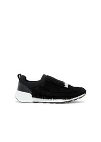 Sergio Rossi Low-Top Sneaker - Sr1 Running Sneakers With Textured Fringe - Gr. 38 (EU) - in Schwarz - f&uuml;r Damen