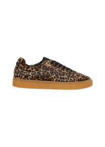 Copenhagen Low-Top Sneaker - Animal-Print Pony Hair Sneakers With Rubber Sole - Gr. 39 (EU) - in Braun - f&uuml;r Damen