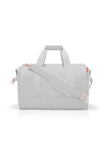 Reisenthel Reisetasche Allrounder L twist sky rose, Grau, Ros&eacute;gold, Kunststoff, Textil, 48x39.5x29 cm, gepolsterter Boden, Innensteckf&auml;cher, Tragehenkel, verstellbarer Schultergurt, Schultergurt, Freizeit, Koffer & Taschen, Reisetaschen