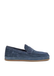 Hogan Loafer - Blue Suede Slip-On - Gr. 7 - in Grau - f&uuml;r Damen