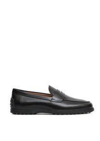 Tod's Tod's Loafer - Black Leather Moccasin - Gr. 9_5 - in Schwarz - f&uuml;r Damen