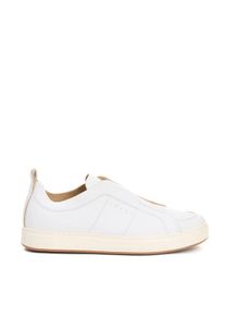 Hogan Low-Top Sneaker - Slip-On Leather White Sneakers - Gr. 7_5 - in Wei&szlig; - f&uuml;r Damen