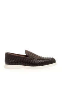 Doucals Doucal's Loafer - Brown Woven Leather Moccasin - Gr. 39 (EU) - in Braun - f&uuml;r Damen