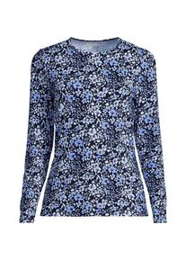 LANDS' END Schnelltrocknendes UPF 50 Sonnenschutz-Gartenshirt, Damen,  Blau, Nylon-Mischung, by Lands' End