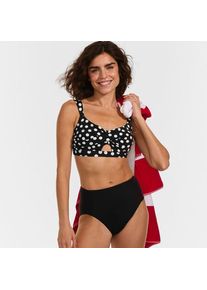 LANDS' END Mid Waist Bikinihose, Damen,  Schwarz, Nylon-Mischung, by Lands' End