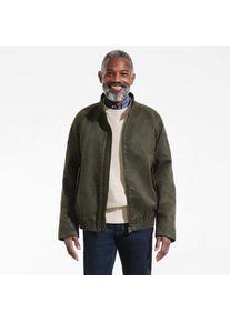 LANDS' END Blouson-Wachsjacke, Herren,  Braun, Baumwolle/Polyester, by Lands' End