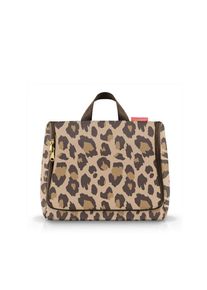Reisenthel Kosmetiktasche Toiletbag XL leo macchiato, Braun, Schwarz, Kunststoff, Textil, 28x25x10 cm, Freizeit, Wellness, K&ouml;rperpflege, Kosmetik