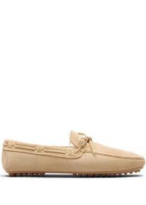 Car Shoe Loafer - Moccasin-Style Loafers With Decorative Bow - Gr. 7_5 - in Beige - f&uuml;r Damen