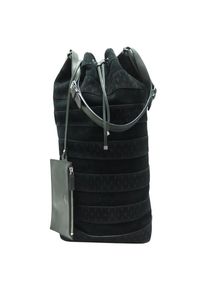 SAINT LAURENT Portemonnaies - SAINT LAURENT BUCKET BAG MONOGRAMM AUS SUEDE UND S - Gr. unisize - in Schwarz - f&uuml;r Damen