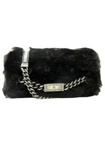 Chanel Crossbody Bags - NEUE Chanel TIMELESS LEDER FELL ORYLAG HANDTASCHE - Gr. unisize - in Schwarz - f&uuml;r Damen