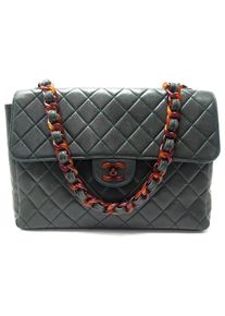 Chanel Crossbody Bags - VINTAGE Chanel ZEITLOSE KLASSISCHE JUMBO-KETTEN-BE - Gr. unisize - in Gr&uuml;n - f&uuml;r Damen