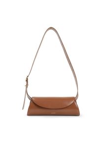Jil Sander Hobo Bags - Structured Brown Calf Leather Cannolo Shoulder Bag - Gr. unisize - in Braun - f&uuml;r Damen