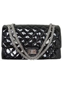 Chanel Crossbody Bags - Chanel GRAND 2.55 HANDTASCHE AUS SCHWARZEM PATENTL - Gr. unisize - in Schwarz - f&uuml;r Damen