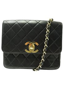 Chanel Crossbody Bags - VINTAGE Chanel SQUARE TIMELESS LEDER QUILTED EINFA - Gr. unisize - in Schwarz - f&uuml;r Damen