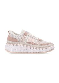 Chlo&eacute; Chlo&eacute; Low-Top Sneaker - Hand-Stitched Mesh Sneakers With Suede Inserts - Gr. 39 (EU) - in Beige - f&uuml;r Damen