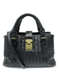 Bottega Veneta Crossbody Bags - NEUE Bottega Veneta ROMA MINI HANDTASCHE AUS LEDER - Gr. unisize - in Schwarz - f&uuml;r Damen