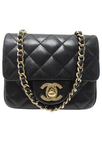 Chanel Crossbody Bags - Chanel MICRO TIMELESS QUILTED SCHWARZE LEDERHANDTA - Gr. unisize - in Schwarz - f&uuml;r Damen