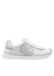 Dolce & Gabbana Dolce&Gabbana Low-Top Sneaker - Cushion Sneaker In Mixed Materials Color White - Gr. 44 (EU) - in Wei&szlig; - f&uuml;r Damen