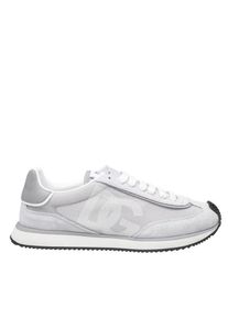 Dolce & Gabbana Dolce&Gabbana Low-Top Sneaker - Sneaker Cushion In Mixed Materials Color Grey/Whit - Gr. 41,5 (EU) - in Wei&szlig; - f&uuml;r Damen