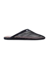 Alaia Slipper & Pantoletten - Fishnet Flat Mules - Gr. 40 (EU) - in Schwarz - f&uuml;r Damen