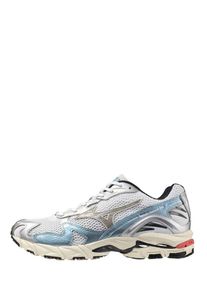 Mizuno Low-Top Sneaker - Breathable White Mesh Wave Rider 10 Sneakers - Gr. 5 - in Grau - f&uuml;r Damen