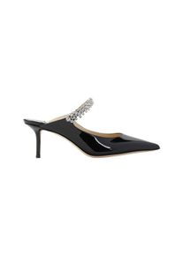 Jimmy Choo Hohe Schuhe - Patent Leather Slippers - Gr. 36,5 (EU) - in Schwarz - f&uuml;r Damen