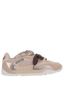 Pinko Low-Top Sneaker - Two-Tone Sneakers With Technical Mesh Inserts - Gr. 39 (EU) - in Beige - f&uuml;r Damen