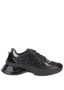 Pinko Low-Top Sneaker - Black Sneakers With Love Birds Emblem - Gr. 36 (EU) - in Schwarz - f&uuml;r Damen