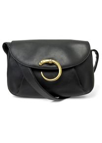 Cartier Crossbody Bags - VINTAGE Cartier HANDTASCHE MIT PANTHERE-VERSCHLUSS - Gr. unisize - in Schwarz - f&uuml;r Damen