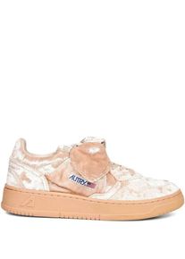Autry Low-Top Sneaker - Medalist Low Bow 'Velvet' Sneakers - Gr. 36 (EU) - in Beige - f&uuml;r Damen