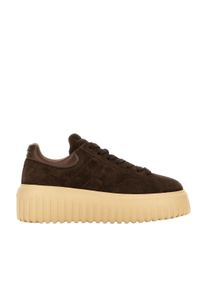 Hogan Low-Top Sneaker - H-Stripes H Hogan Sneakers In Brown Calfskin - Gr. 39 (EU) - in Braun - f&uuml;r Damen