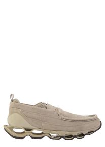 Mizuno Low-Top Sneaker - Wave Prophecy - Suede Trainers - Gr. 4_5 - in Beige - f&uuml;r Damen