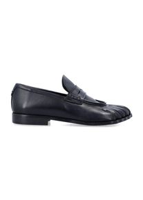 Black 5T Leather Mocassin - Gr. 39 (EU) - in Schwarz
