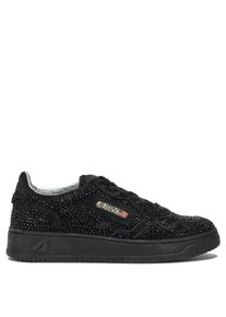 Autry Low-Top Sneaker - "Medalist Low Crystal" Sneakers - Gr. 39 (EU) - in Schwarz - f&uuml;r Damen