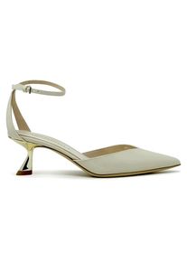 Ninalilou Hohe Schuhe - 351274P5/4 Ivory Patent Pumps - Gr. 41 (EU) - in Grau - f&uuml;r Damen