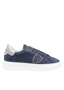 Philippe Model Low-Top Sneaker - Blue Temple Low Nubuk Sneakers - Gr. 45 (EU) - in Grau - f&uuml;r Damen