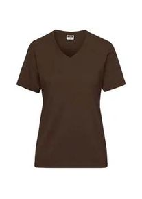James Nicholson Daiber Damen BIO Workwear T-Shirt JN1807 | brown | 2XL - brown