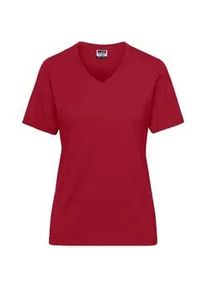 James Nicholson Daiber Damen BIO Workwear T-Shirt JN1807 | red | XS - red