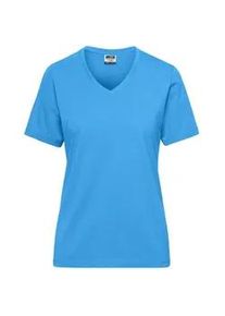 James Nicholson Daiber Damen BIO Workwear T-Shirt JN1807 | aqua | 2XL - aqua
