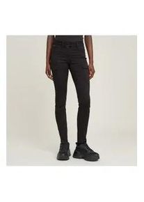G-Star Raw G-Star f&uuml;r Damen. D16828-D950-6484 Blossite G-Shape Army High Skinny Hose schwarz (26/32), L&auml;ssig, Baumwolle