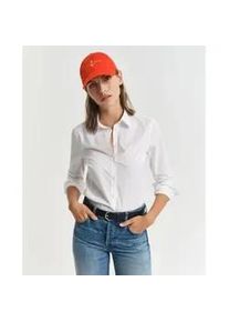 Gant f&uuml;r Damen. 4300486 Schmal geschnittenes Hemd aus wei&szlig;er Popeline (42), L&auml;ssig, Party, Baumwolle, Klassisch, Langarm