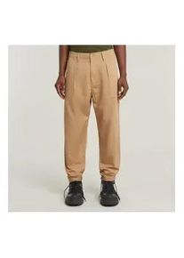 G-Star Raw G-Star f&uuml;r Herren. D24543-D910-B666 Plissierte Chino Relaxed Tapered Beige Hose (31/32), L&auml;ssig, Recyceltes Polyester, Nachhaltig