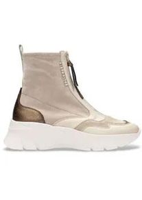 Hispanitas f&uuml;r Damen. HI243628 Beige Lederturnschuhe (38), 3 bis 5 cm, Rei&szlig;verschluss, L&auml;ssig